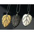 Leave Leaf Pendant Necklace Jewelry